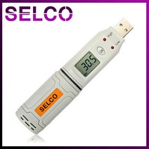 SELCO 데이터로거 온도계 SL170 USB 온도기록계, 1개