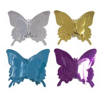 3D 미러 입체 곤충 나비 스티커 행사 매장 아이 어린이 방 집 유치원 데코 방 벽 꾸미기 거울 벽장식 포인트 찢어진 벽지 보완 보수 가리개 가구 창문 유리 부착 은색 실버 12P