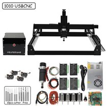 탭핑 머신 파이프 미싱기 베벨링 공성 CNC 기계 목공 PCB 밀링 머신 500w 스핀들 cnc 목재 전체 키트 mdf, 02 1010 USBCNC_01 300W
