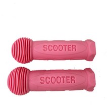킥보드 손잡이 자전거 교체용 미끄럼방지 고무 커버, 일반헤드/핑크
