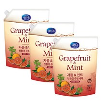 무궁화 키친솝 친환경 주방세제 1200ml X 3개, 자몽민트
