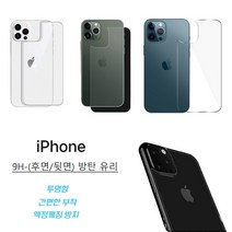 아이폰 12프로 필름 울트라씬 9H-2.5D (후면 뒷면) 뉴글라스 방탄 유리 액정 보호 커버 (슬림 고경도 고강도 비산방지), 3매-후면 (방탄유리)