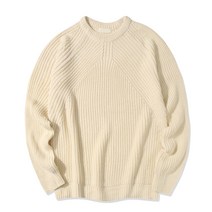 일루소 듀얼 오버핏 라운드 니트