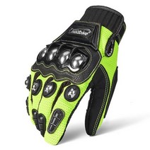 MADBIKE 오토바이 장갑 남자 여름 승마 Luvas 모토 사이클링 통기성 메쉬 패브릭 사이클 Guantes, XL, 그린