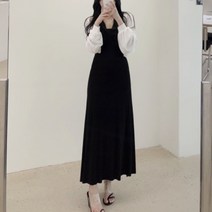 여름 볼레로 가디건 끈나시 롱원피스 세트 (2color)