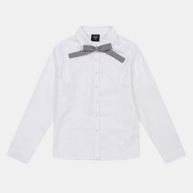 더데이걸 단정한 체크 리본 블라우스 TGYC21801