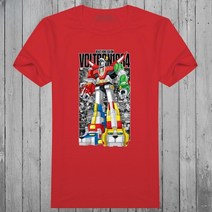 볼트론 반팔 티셔츠 일본 로봇 만화 애니 굿즈 레트로 클래식 빈티지