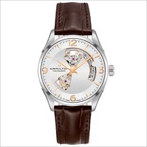 해밀턴 H32705551 재즈마스터 오픈하트 42mm 남성가죽시계
