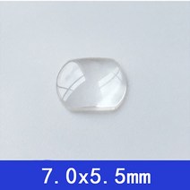 시계 유리 렌즈 사파이어 버블 돋보기 단일 날짜 창 크리스탈 볼록 투명 스퀘어 7.0/ 5.5, [01] 7.0x5.5mm