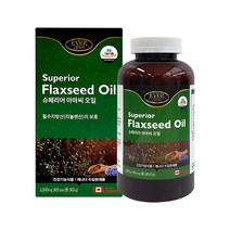 대용량 캐나다 직수입 아마씨 오일 영양제 365캡슐 1년분 식물성 오메가 3 피부 뇌 심장 건강 항염 항산화 혈행 개선 혈당 조절 생리 통 완화 고혈압 예방 중년 여성 남성, 2개