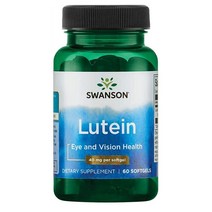 Swanson Lutein Eye Vision Retina Macula Health Supplement 40 mg 스완슨 루테인 40mg 60소프트겔 2팩, 1세트, 60sgel