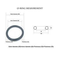 고무오링 패킹 실리콘 오링 고무링 녹색 FKM o 링 OD6mm ~ 210mm * 2.4mm 두께/CS 내유성 산 및 알칼리 씰, 03 OD8x2.4mm  10pcs