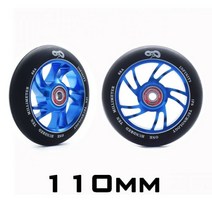 두발킥보드 스턴트 스쿠터 전동킥보드 100mm 110mm 120mm 베어링이 있는 푸시킥 휠 교체 amp 부싱 스쿠터 부품 액세서리 2 개대, 110mm 모델5
