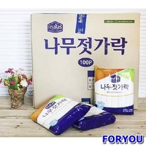 ForU516 크린랩나무젓가락 100P 30개 젓가락 일회용젓가락 일회용수저 나무젓가락, 상세페이지 참조
