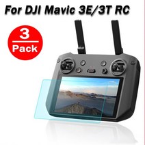 DJI 디지아이 매빅 3T/매빅 3E RC 원격 컨트롤러 HD 화면 액정 강화 유리 방폭 필름 액세서리 용 3Pcs 보호기, [03] 3PCS, [02]  DJI 디지아이 매빅 3E