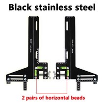 3차원측정기 SONGJIATE-단일 라인 가이드 눈금자 엘리베이터 웨이 위치 학교, [06] 2 Black stainless, 06 2 Black stainless