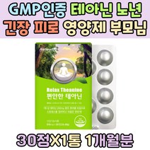 GMP인증 엘 테아닌 노년기 피로 관리 영양제 부모님 어르신 70대 80대 긴장 완화제 스트레스 관리 건강식품 츄어블 자일리톨 청사과 분말 L-THEANINE 마그네슘 감마 오리지놀