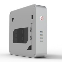 PC 케이스 컴퓨터 본체 조립 알루미늄 미니 itx A4 HT 가정용 휴대기기, 01.블랙 호환 콤팩트 케이스, 01.공식 표준 분배