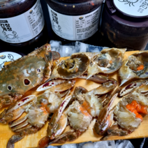 원중푸드 알배기 간장게장 짜지 않은 삼점 암꽃게 꽃게장, 간장게장 1.2kg (5-6마리)