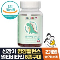 유아 종합비타민 구미 수용성비타민 비 군 영양제 2달 식약처인증 지용성 수용성 비타민A D E F B1 B2 B6 B12 나이아신 비오틴 엽산 판토텐산 식물성 펩틴 조카 어린이 영양제 선물