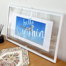 ga331-투명액자58CmX38Cm 헬로선샤인 화이트