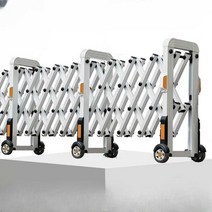 스텐 자바라 이동식 접이식 안전문 바리게이트 펜스, 알루미늄   중앙 기둥 높이 1.2m 가로1m