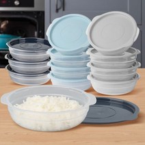 쿡앤밥 보관용기 정리용기 4p 냉동밥 정리용기 냉장고 정리수납 냉동실 밀폐용기, 1개, 네이비그레이 4p