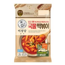 CJ더마켓 황금 레시피 밀키트 즉석 식품 홈파티 편의점 휴게소 즐거운동행미정당 국물떡볶이 튀김 매운 오뎅 국물 가래떡 로제 밀떡 치즈 401.2G, 6개
