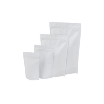 [소프트팩] 무광 화이트 지퍼스탠드 100g 200g 500g 1kg (100장)