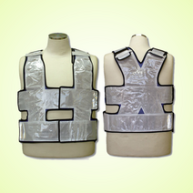 경찰 조끼 교통 신호수 안전 고휘도 곤색 X반도 KC-22, 1개