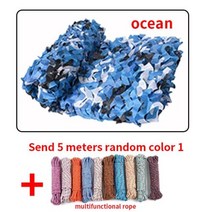 야외차양차광막그늘막 더블 보강 그물 사냥 훈련 네트 커버 자동차 텐트 멀티 사이즈, Marine camouflage+3x8m