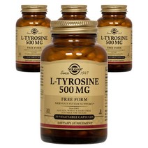 솔가 L-티로신 500mg 베지터블 캡슐 글루텐 프리 비건, 100개입, 4개