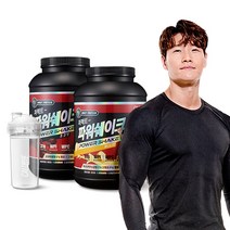 칼로바이 퍼펙트파워쉐이크 대용량 2000g 유청단백질 헬스보충제 프로틴 초코맛+바나나맛+쉐이커증정, 1세트