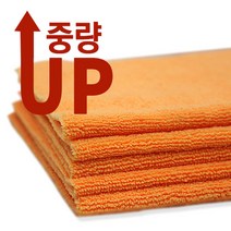 디테일링닥터스 초극세사 멀티 세 차타월 1p 오렌지 버핑타월 막타월