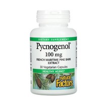 네추럴팩터스 피크노제놀 프로시아니딘 소나무 껍질 100 mg 30 식물성 캡슐