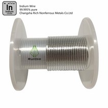 인듐 와이어 1000g (700 미터) 0.5mm 직경 99.995% 순수, 01 0.5mm