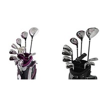 WORLD EAGLE(월드 이글) FL-01V2 레이디스 골프 클럽 풀 세트 우용 헤드 커버 첨부[블랙베리] 19964 & WE-F-F-01α 맨즈 클럽 세트[오른쪽용-S]+[블랙]WE-F-F-01α :S[세트 구매], 여성골프클럽 풀세트+남자클럽세