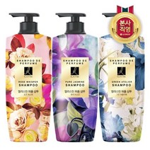 [KT알파쇼핑]엘라스틴 퍼퓸 샴푸 600ml x 3개 (향3종 중 택1), 그린아뜰리에