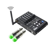 1인방송 라이브장비 전문 무대 DJ DMX 조명 컨트롤러 무선 송신기 수신기 54 채널 콘솔 충전식 배터리, 05 1C  2R_03 AU 플러그