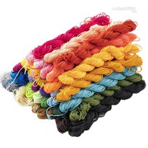 와요또 1mm 1.5mm 폴리 매듭 팔찌 끈 매28컬러 수공예 끈팔찌, 1mm(23m), 10.올리브그린
