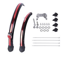 전문 자전거 부품 20 인치 흙받이 펜더 앞 뒤 흙받이 mtb 접는 날개 412 dahon v 브레이크 디스크 브레이크, d 브레이크 실버, 1개