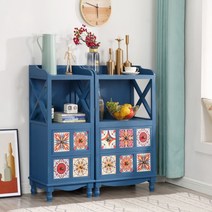 빈티지 미니 서랍장 원목 레트로 틈새 수납장, 전체 의상, O.919 퓨어 화이트