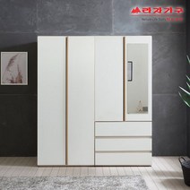 라자가구 위드 베이 1600 3단 서랍 옷장세트 hn018, 화이트