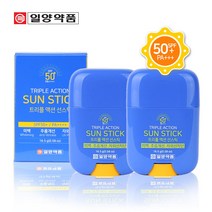 일양약품 자외선차단 선스틱 1+1 SPF50 트리플케어, 1+1개