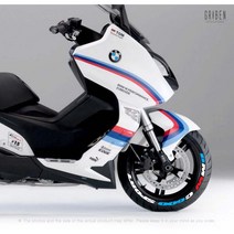 그리븐 오토바이 타이어 레터링 스티커 테이프타입 BMW C600 스포츠 TRP052S, 레터링 1개(접착제방식)