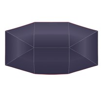 꼴로르 실 타프 헬로스 옥타 어반포레스트 랜드 페이지 야외 자동차 차량 텐트 자동차 양산 커버 방수 방진, 파란색 4.5x2.3m