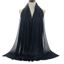 히잡 아랍여행 이슬람 중동 무슬림 인도 터번 도착 주름 새틴 쉬폰 스카프 일반 숄 주름 스카프 여성 단색 머리 스카프 20 색
