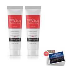 (2개)뉴트로지나 래피드 클리어 스팟 Acne 젤 Neutrogena Rapid Clear 28g, 2개