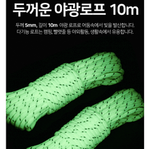두꺼운 야광 로프 캠핑 빨래줄 10m 야광줄 야광 빛반사 타프 야광로프 텐트줄 빨랫줄 캠핑줄 스트링 튼튼한줄 줄걸림, 그린(야광)