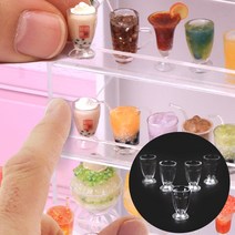 미니를사랑하는사람들 미니어처 만들기 납골당 제사상 장식 소품 투명 컵 20종, 10번 쥬스잔(5개)